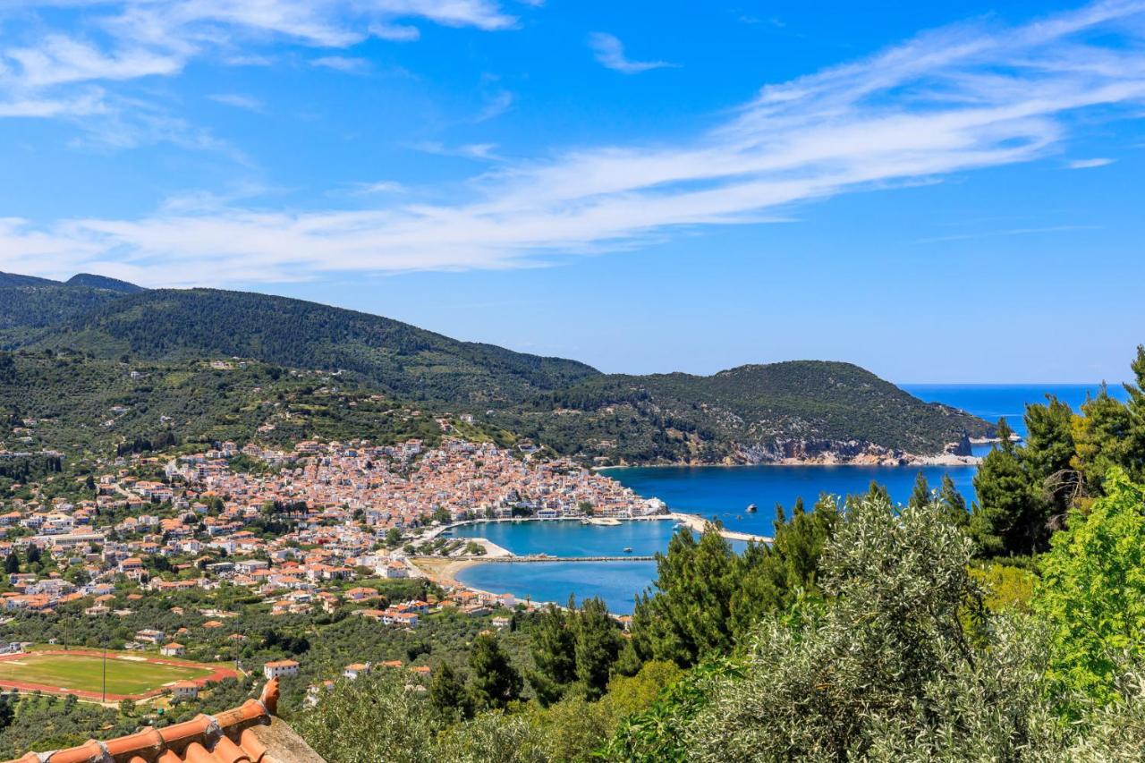 Villa Agia Marina Skopelos Town Bagian luar foto