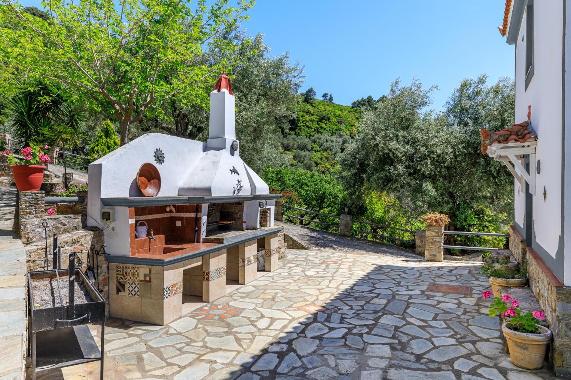 Villa Agia Marina Skopelos Town Bagian luar foto