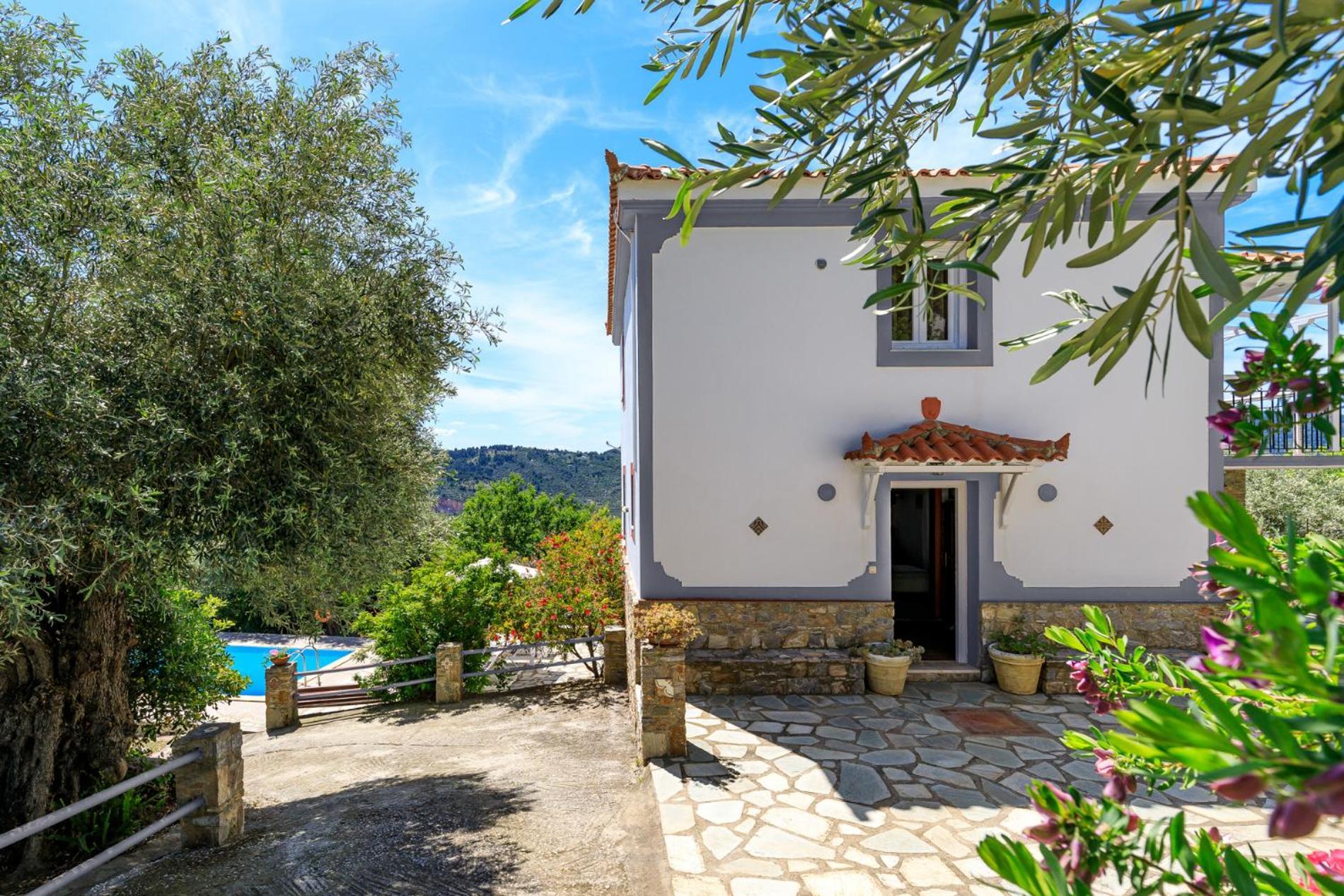 Villa Agia Marina Skopelos Town Bagian luar foto
