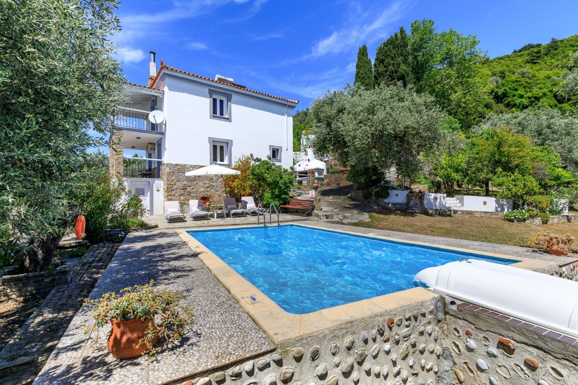 Villa Agia Marina Skopelos Town Bagian luar foto
