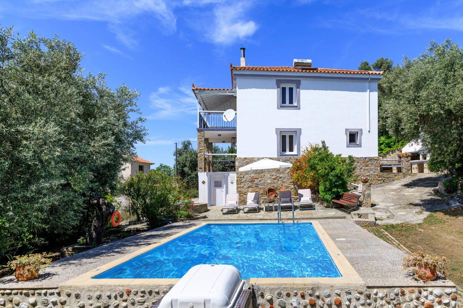 Villa Agia Marina Skopelos Town Bagian luar foto