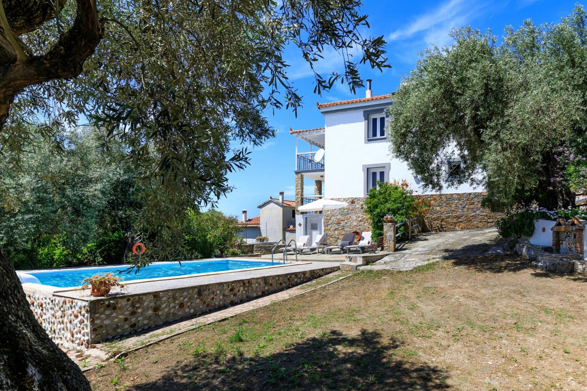 Villa Agia Marina Skopelos Town Bagian luar foto